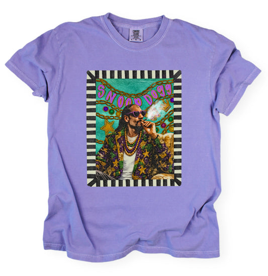 Comfort Colors Snoop Shirt/ Mardi Gras Tee/  Adult Sizes