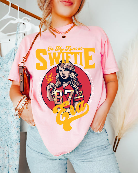 In My Kansas Swiftie Era -Chiefs  -  Youth and Adult Sizes Shirt/ Comfort Colors or Bella