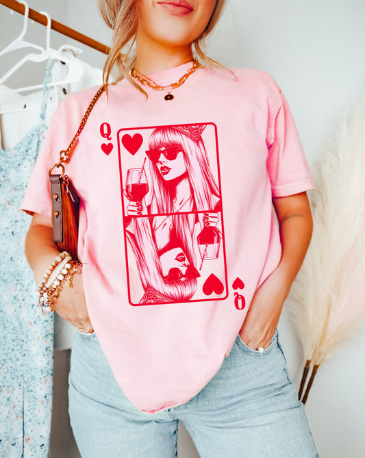 Comfort Colors or Bella Queen of Hearts Swiftie Shirt / Youth and Adult Sizes/ Valentines/ Gift for Her