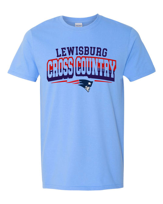 Soft Style Lewisburg Cross Country Short Sleeve Patriots Shirt