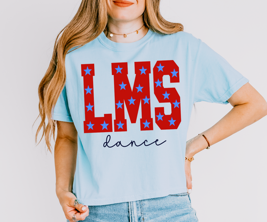 Comfort Colors Boxy Crop LMS Dance Shirt/ Adult Sizes