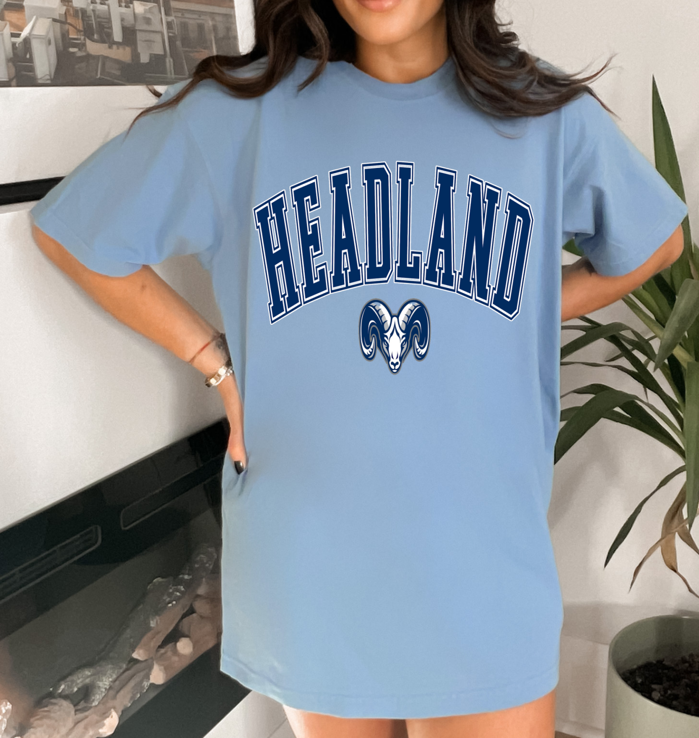 Headland Rams Tee/ Comfort Colors or Bella Canvas