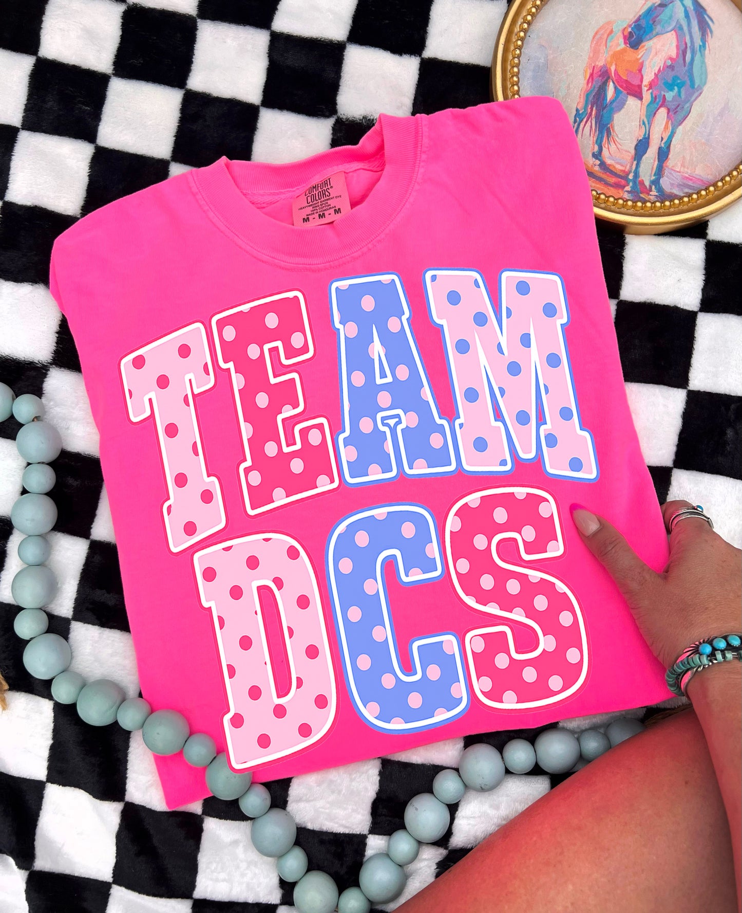 Comfort Colors Team DCS Polkadot Tee