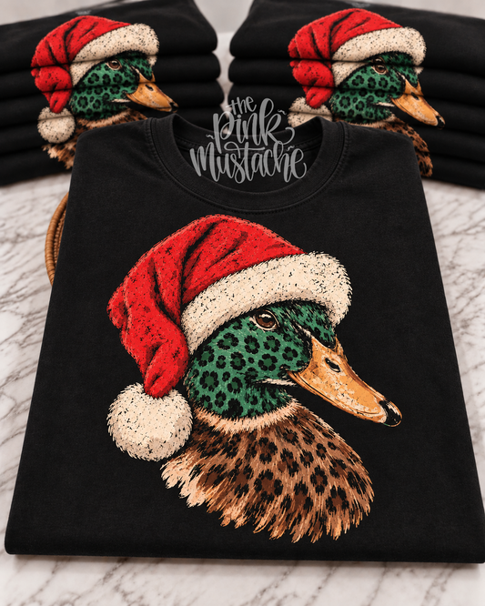 Comfort Colors or Gildan Softstyle Halftone Duck Shirt/ Christmas Duck Shirt/ Youth and Adult Sizes
