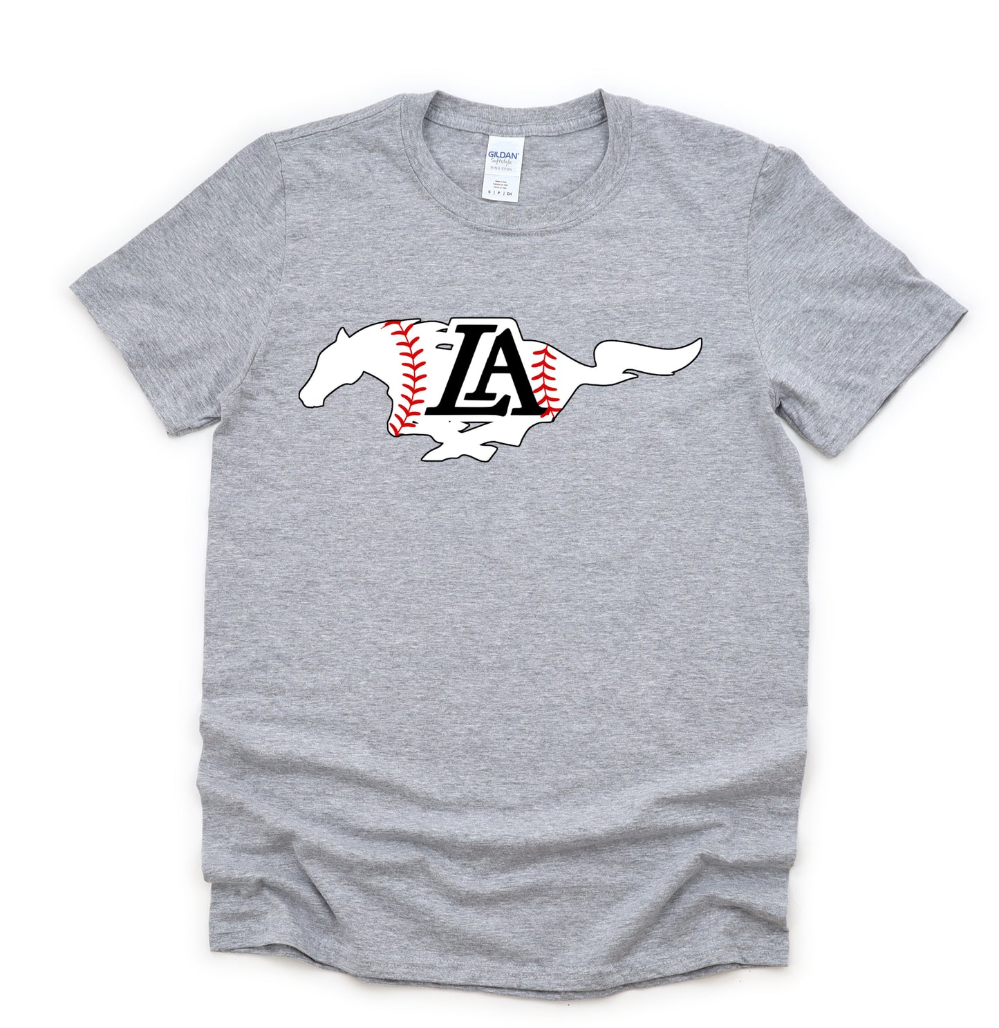 Lipscomb Mustangs Baseball Tee/ Adult Sizes - Gildan Softstyle  Brand