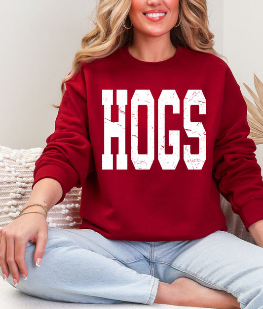 Hogs -Bella Canvas Softstyle Sweatshirt/ Arkansas Sweatshirt