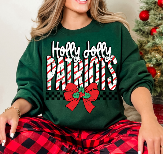 Holly Jolly Patriots Sweatshirt / Youth and Adult Sizes