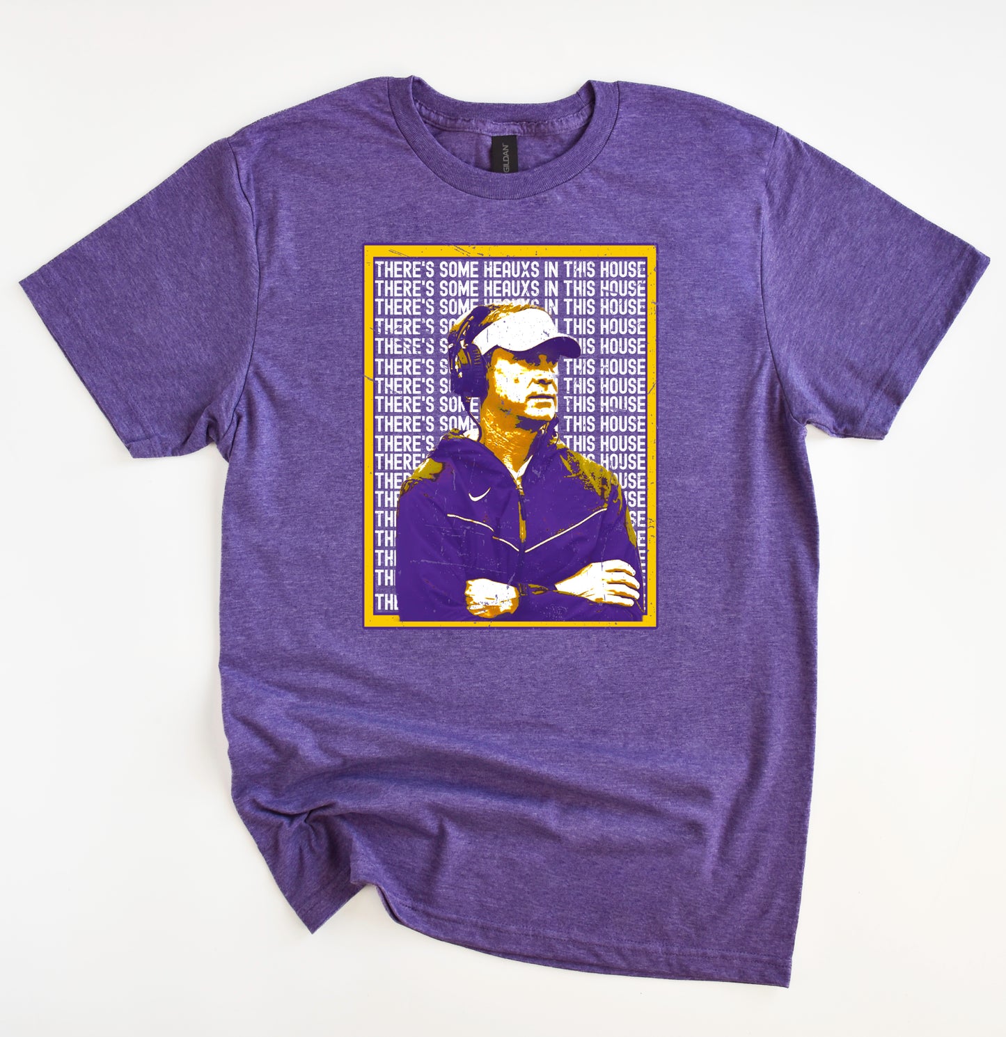 There's Some Heauxs In This House Shirt/ LSU Lane Shirt- Gildan Softstyle