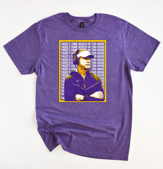There's Some Heauxs In This House Shirt/ LSU Lane Shirt- Gildan Softstyle