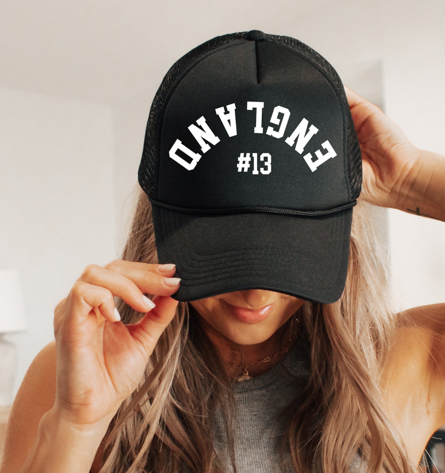 Custom Name/ Number Printed Trucker Hat/ Any Number/ Custom Sports Hat/ Multiple Colors