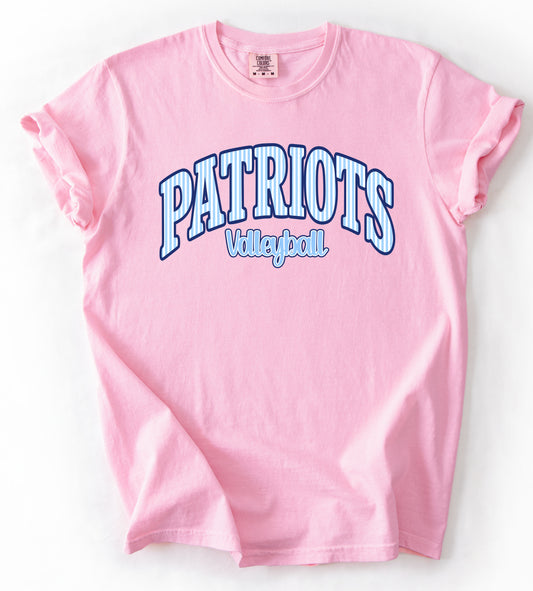 Lewisburg Volleyball Fundraiser - Comfort Colors Patiots Volleyball Tee/ Youth and Adult Sizes
