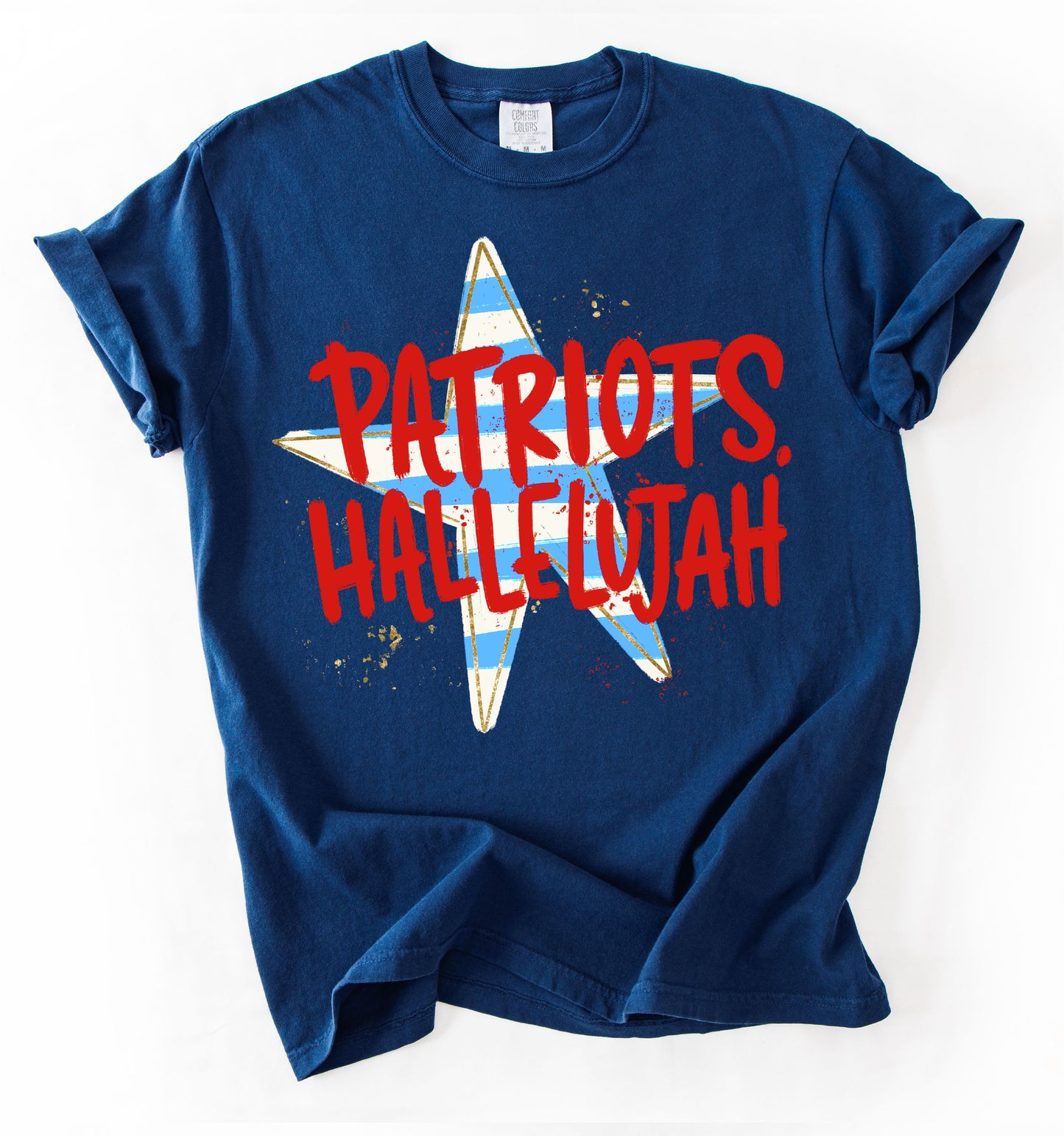 Comfort Colors Patriots Hallelujah Tee/ Lewisburg Patriots/ Marshall Patriots/Youth and Adult Sizes