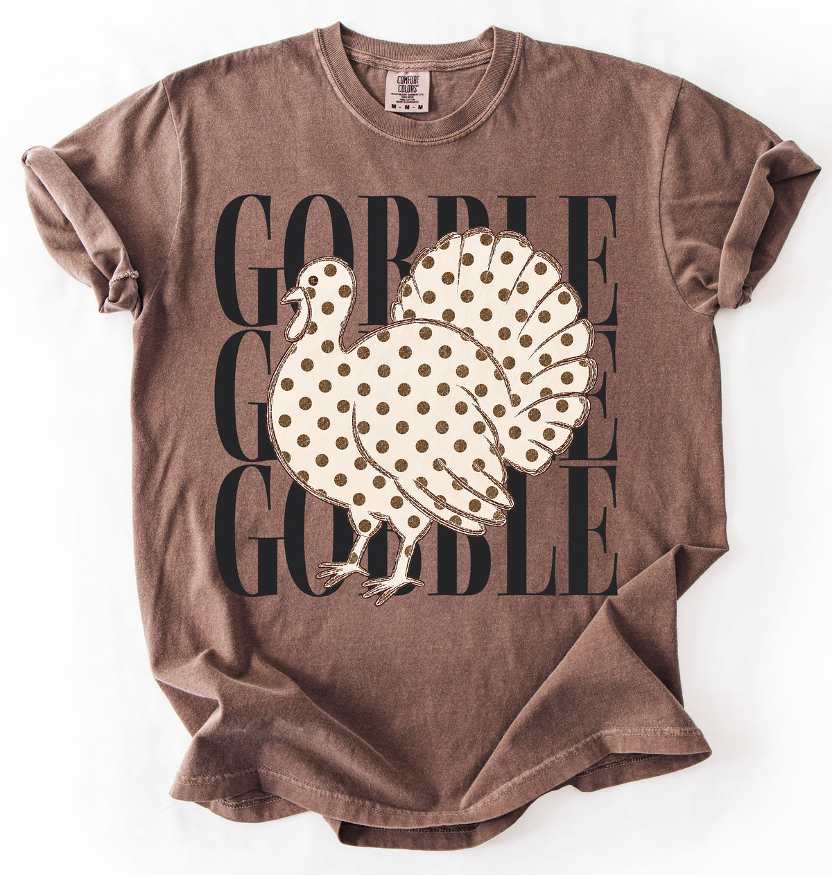 Comfort Colors Gobble Turkey Shirt/- Thanksgiving Shirt/ Youth and Adult Sizes (Youth Sizes Will Be LAT Brand)