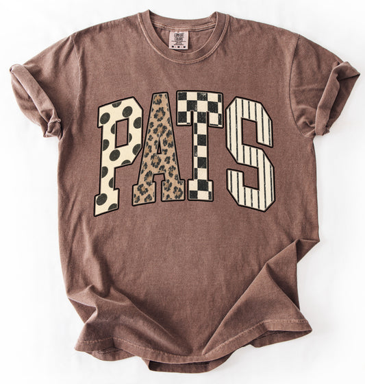 Comfort Colors or Gildan Softstyle Preppy Fall Print PATS Shirt -Adult Sizes/ Lewisburg/ Marshall Academy/Pike Lib
