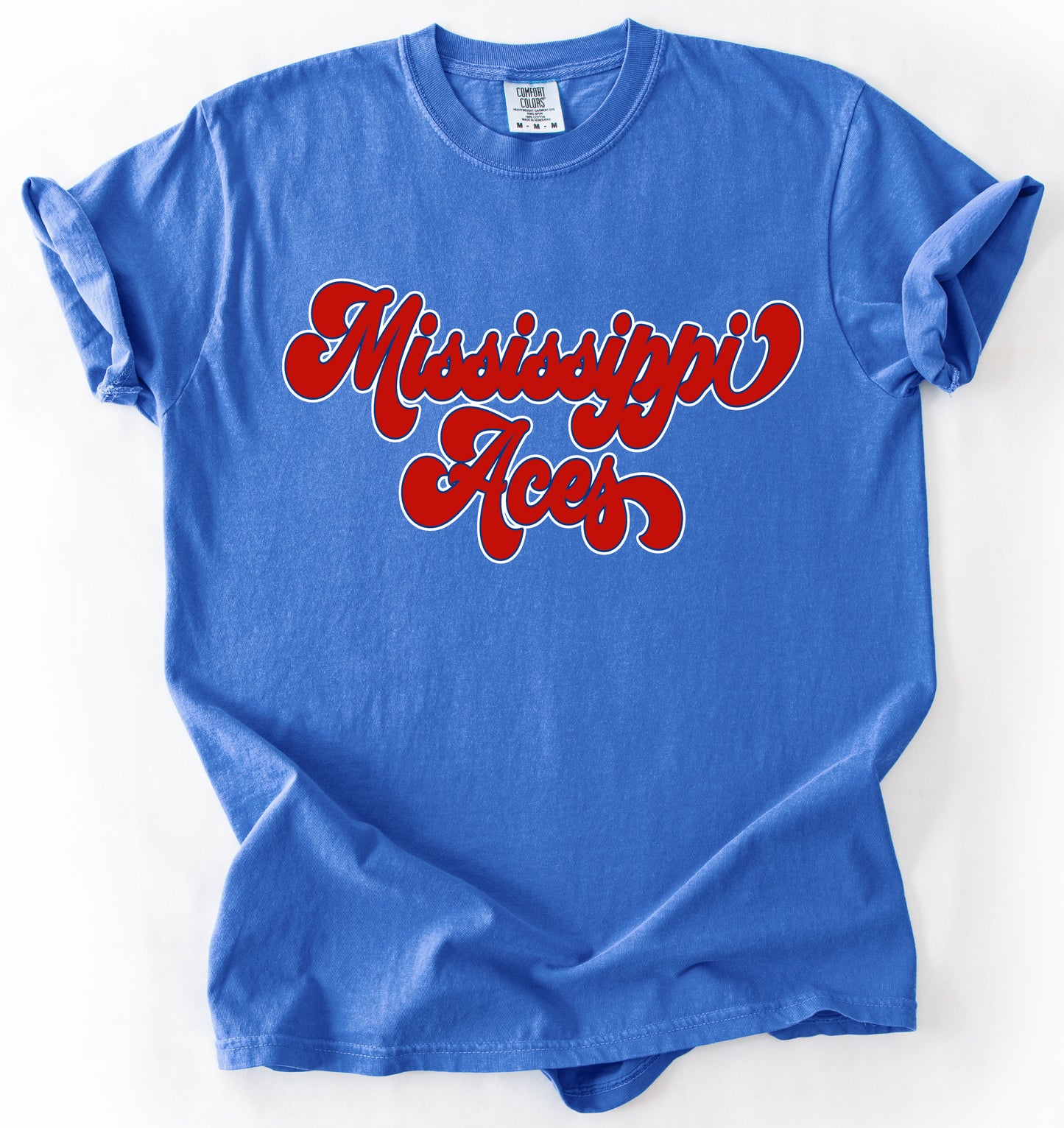 Comfort Colors or Bella Canvas Mississippi Aces Baseball Shirt