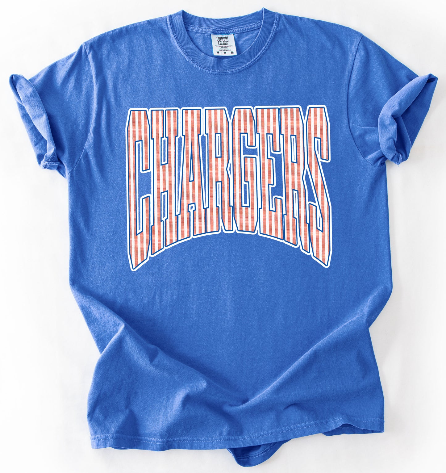 Comfort Colors Southaven Chargers Seersucker Shirt / Mississippi School Shirt/ Youth and Adult Sizes