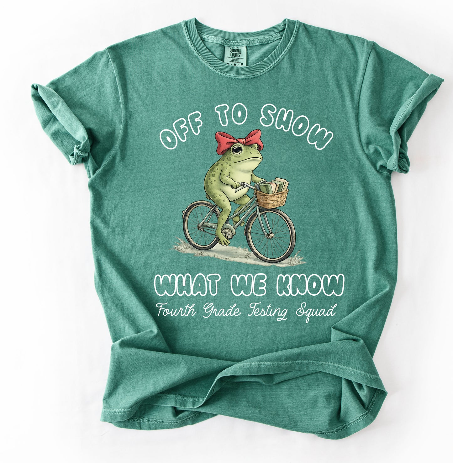 Off To Show What We Know - Testing Squad Teacher Shirts - Comfort Colors Brand