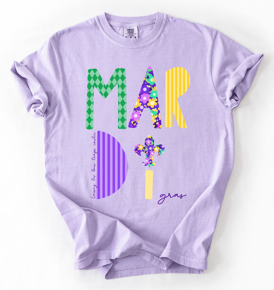 Bella or Comfort Colors Mardi Gras Unisex Shirt / Youth and Adult Sizes / Mardi Gras / Mommy and Me/ Gift For Her