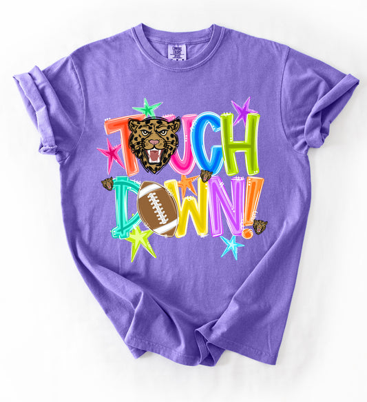 Comfort Colors Desoto Central Jaguars Touchdown Tee/ Youth and Adult SIze