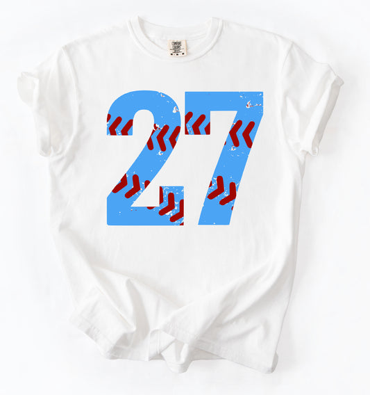 Custom Comfort Colors Number Shirts/ Customizable Colors/Baseball or Softball/ Lewisburg/ Marshall Academy