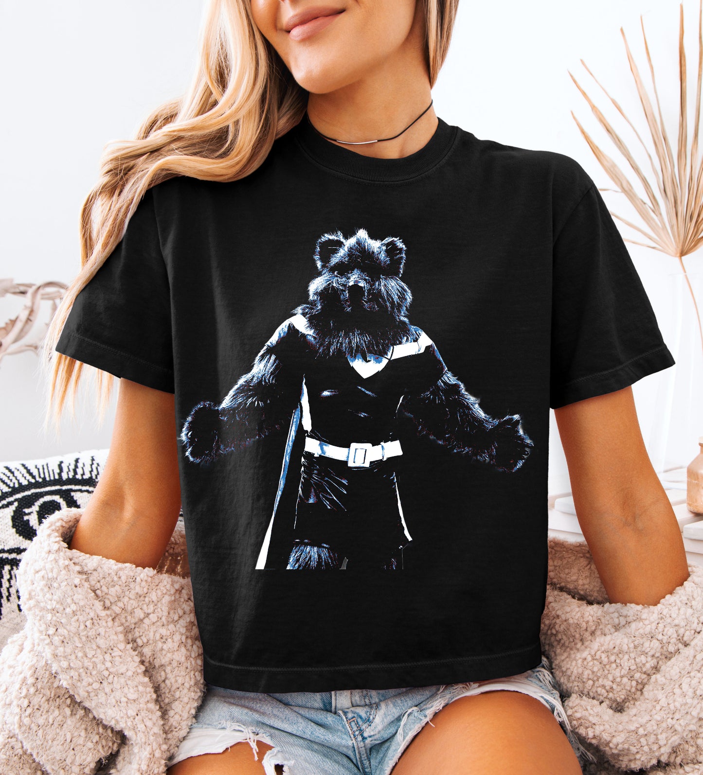Halftone Collection - Grizz-Comfort Colors Boxy Crop/ Adult Sizes