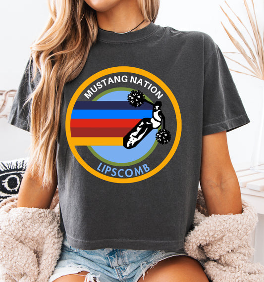 Boxy Crop Mustangs Nation Shirt/ Lipscomb Mustangs Tee/ Adult Sizes