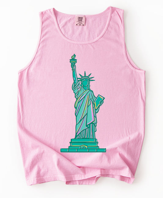 250 Years Drop - Comfort Colors Statue of Liberty Tank/ Adult Sizes