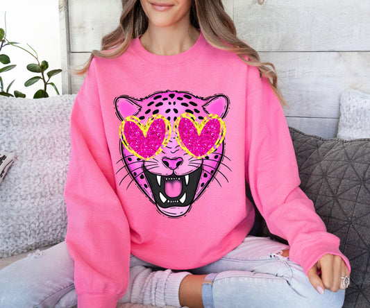 Pink Boujee Tiger Unisex Sweatshirt - Unisex Sweatshirt/ Youth and Adult Sizes