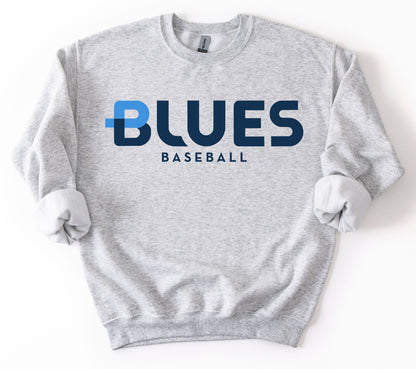 Blues Baseball Sweatshirt / Bella or Gildan Options