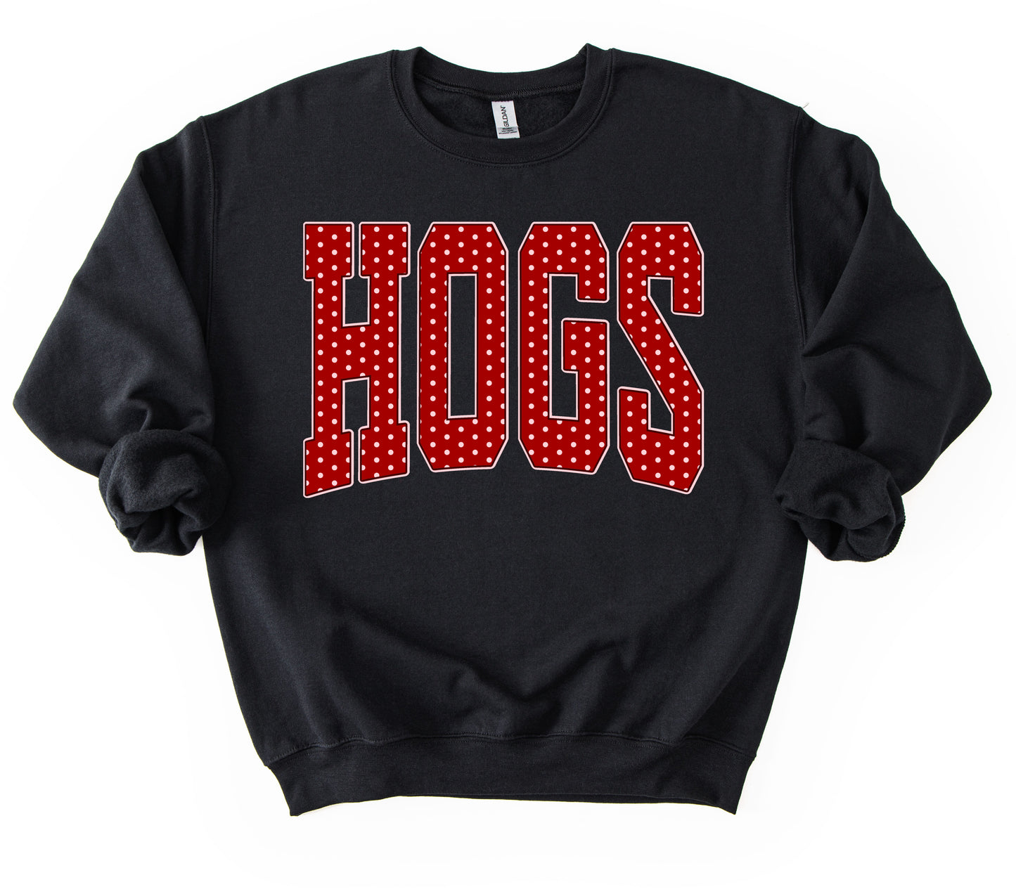 Hogs Polka Dot -Gildan or Bella Canvas Softstyle Sweatshirt/ Arkansas Sweatshirt