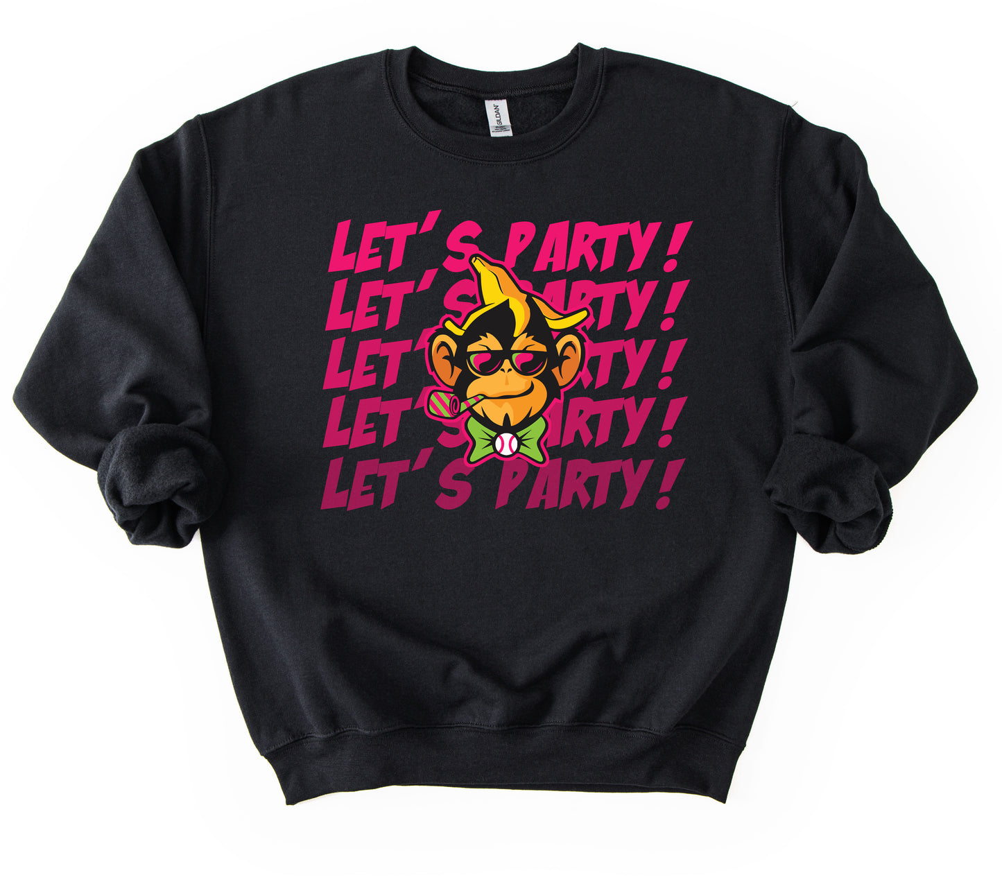 Let's Party Party Animals Baseball Sweatshirt/  Youth and Adult Sizes