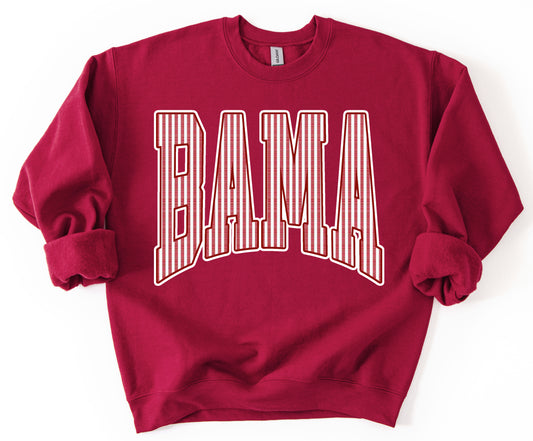 SPIRIT DROP - Alabama Seersucker Print Sweatshirt -  Bella Canvas or Gildan Brand