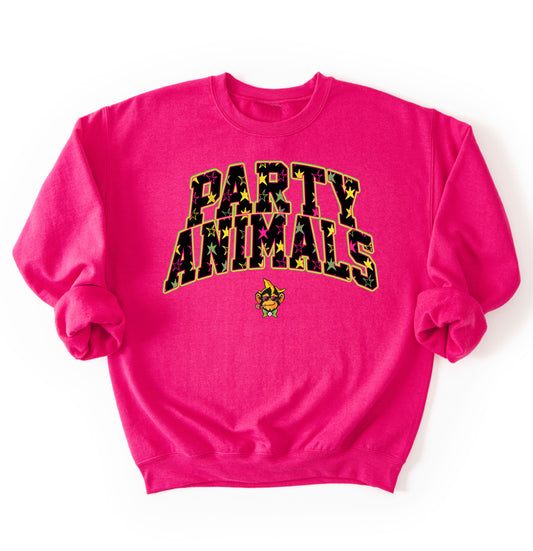 Port and Co Brand Party Animals Baseball Sweatshirt/  Youth and Adult Sizes