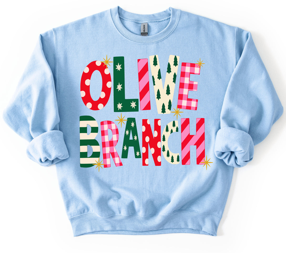Olive Branch Christmas Sweatshirt/ Quistors/ Youth and Adult Sizes - Olive Branch Conquistadors