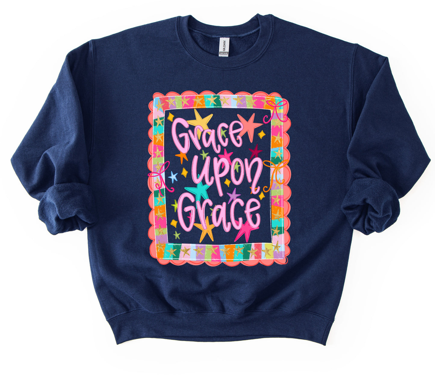 Gildan or Bella Canvas Grace Upon Grace Sweatshirt/ Religious Sweatshirt/Youth and Adult Sizes