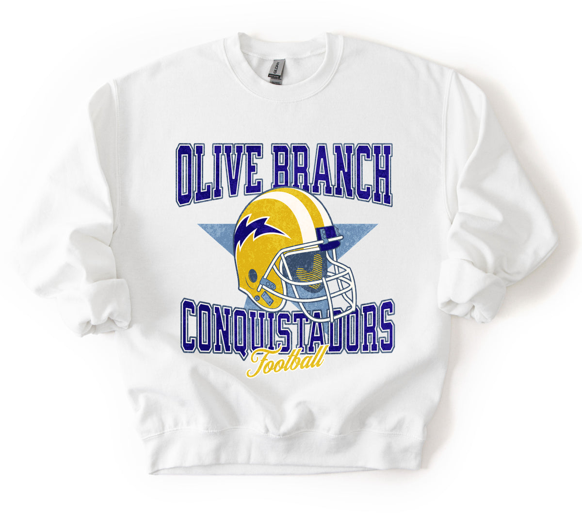 Gildan or Bella Canvas Olive Branch Quistors Football Sweatshirt / Youth and Adult Sizes/ Desoto County Schools / Mississippi School