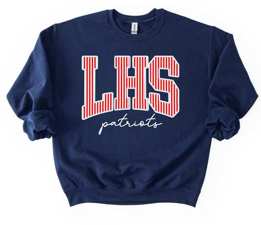 Comfort Colors LHS Patriots (Or Any Other School) Sweatshirt - Youth and Adult Sizes