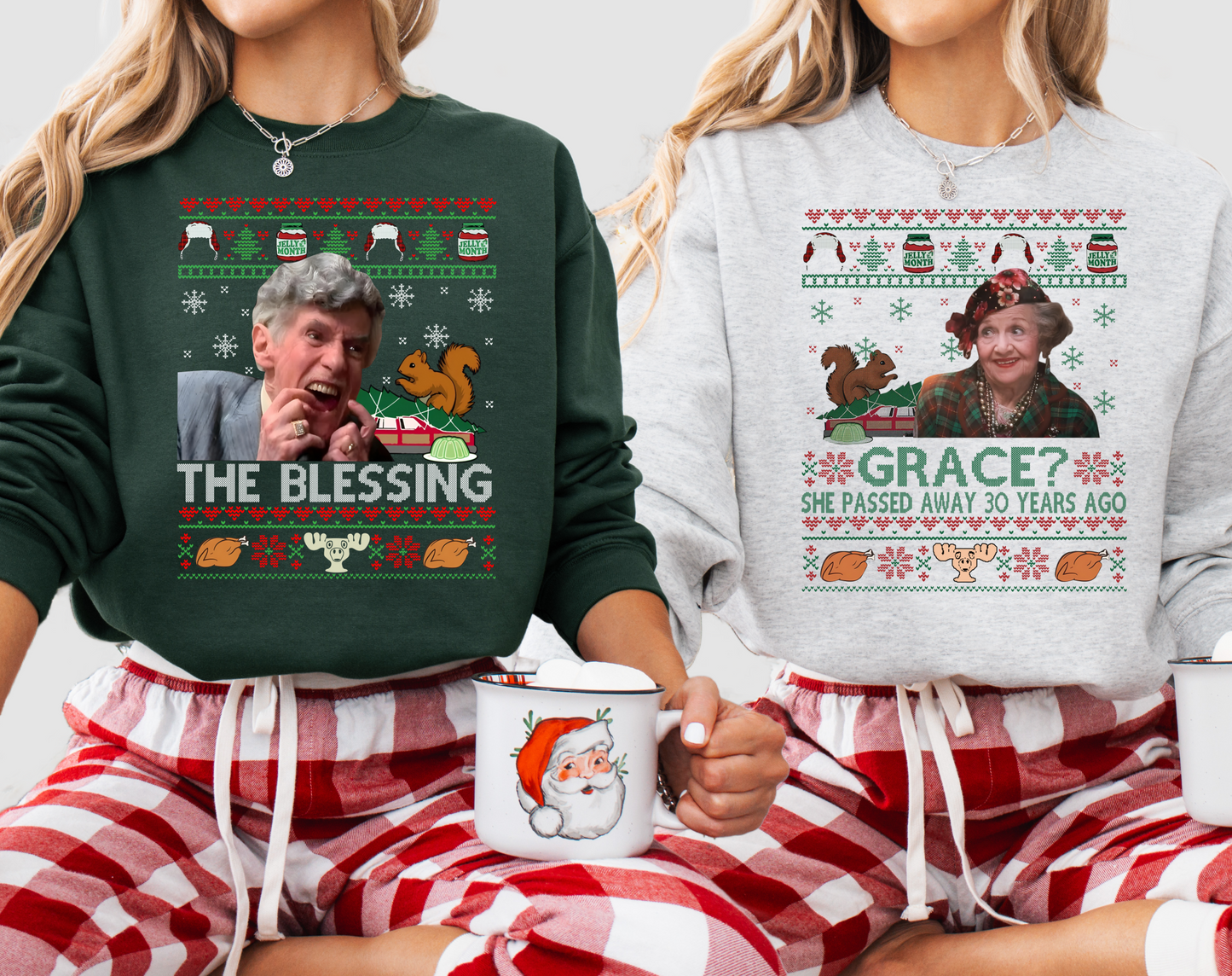 Matching Couples Christmas Sweatshirts/ Gildan or Bella Christmas Sweatshirt/ Funny Christmas Sweatshirt/ Youth and Adult Sizes/Christmas Vacation Sweatshirts