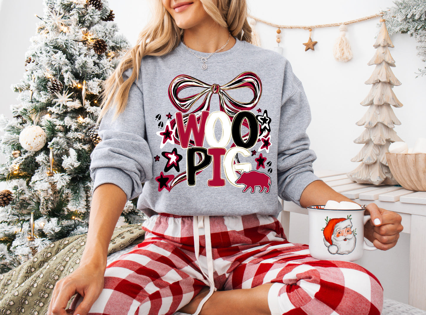 Woo Pig Gildan, Bella, or Comfort Colors Sweatshirt/ Arkansas Sweatshirt