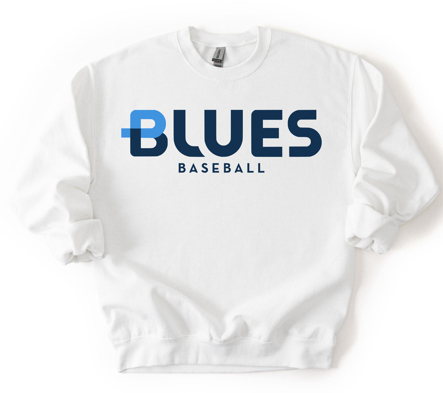 Blues Baseball Sweatshirt / Bella or Gildan Options