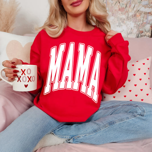 Gildan or Bella Canvas Brand Mama Floral Print Sweatshirt/Floral Sweatshirt/ Adult Sizes