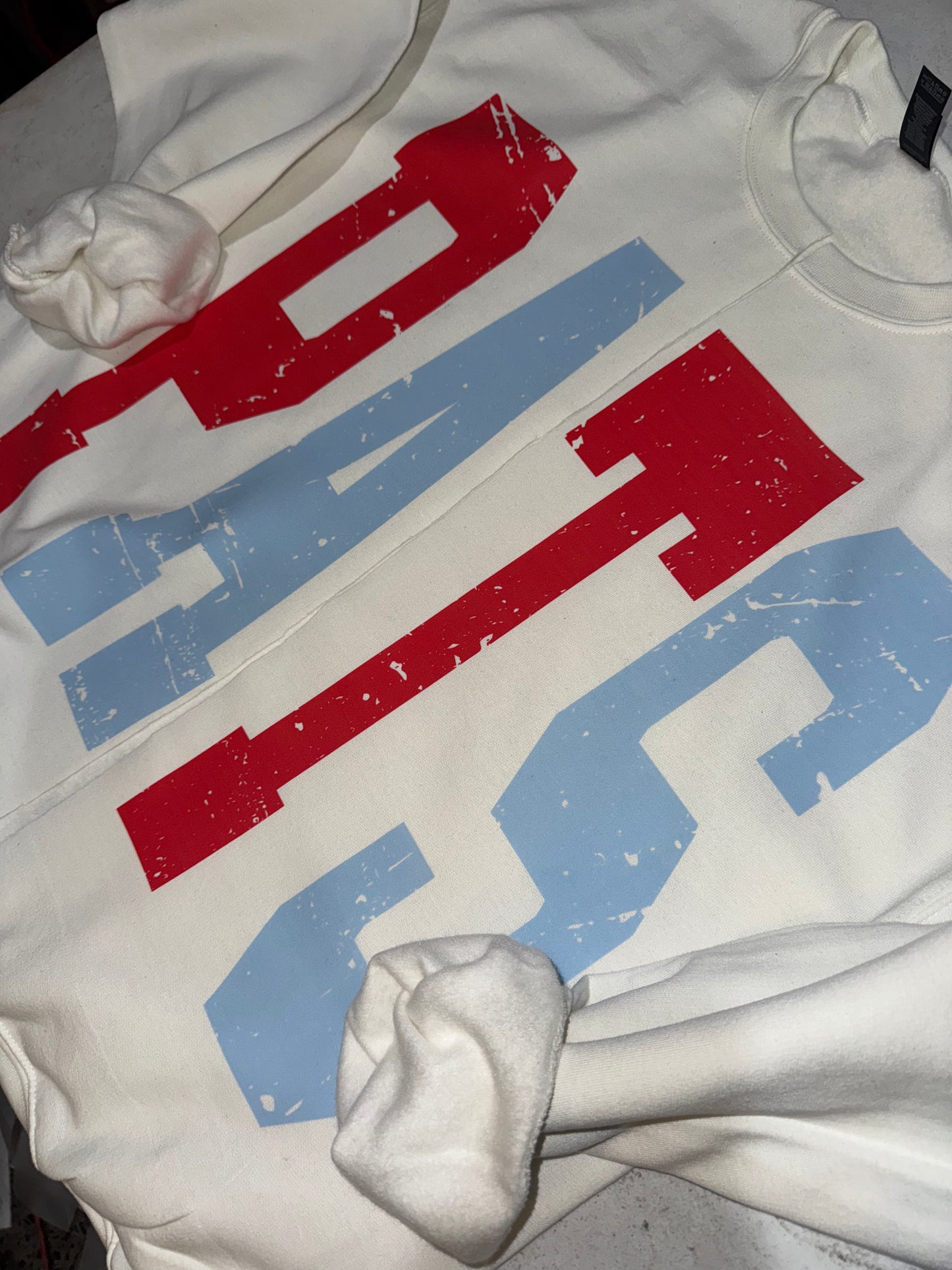 Custom Sweatshirt Cardigans - Oversized Print - Option of Additional Personalization on Back and Sleeves