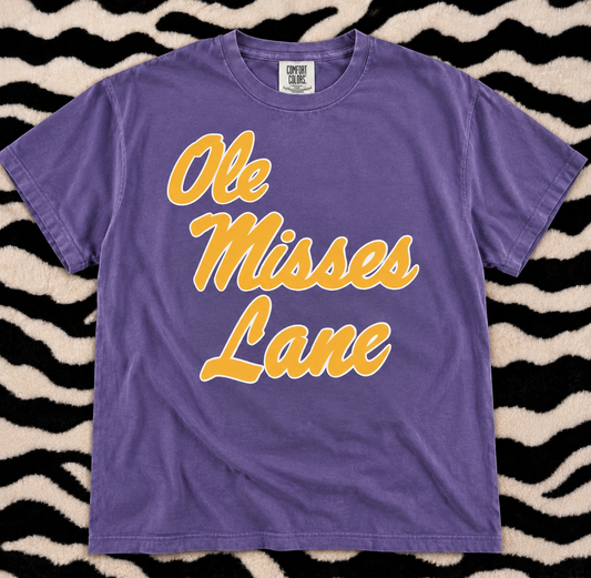 Comfort Colors or Gildan Softstyle Ole Misses Lane Shirt
