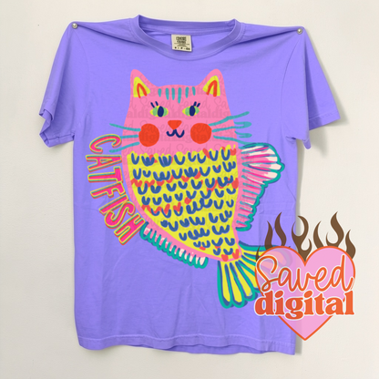 Sweet Summertime Drop - Comfort Colors Catfish Tee/ Youth and Adult Sizes