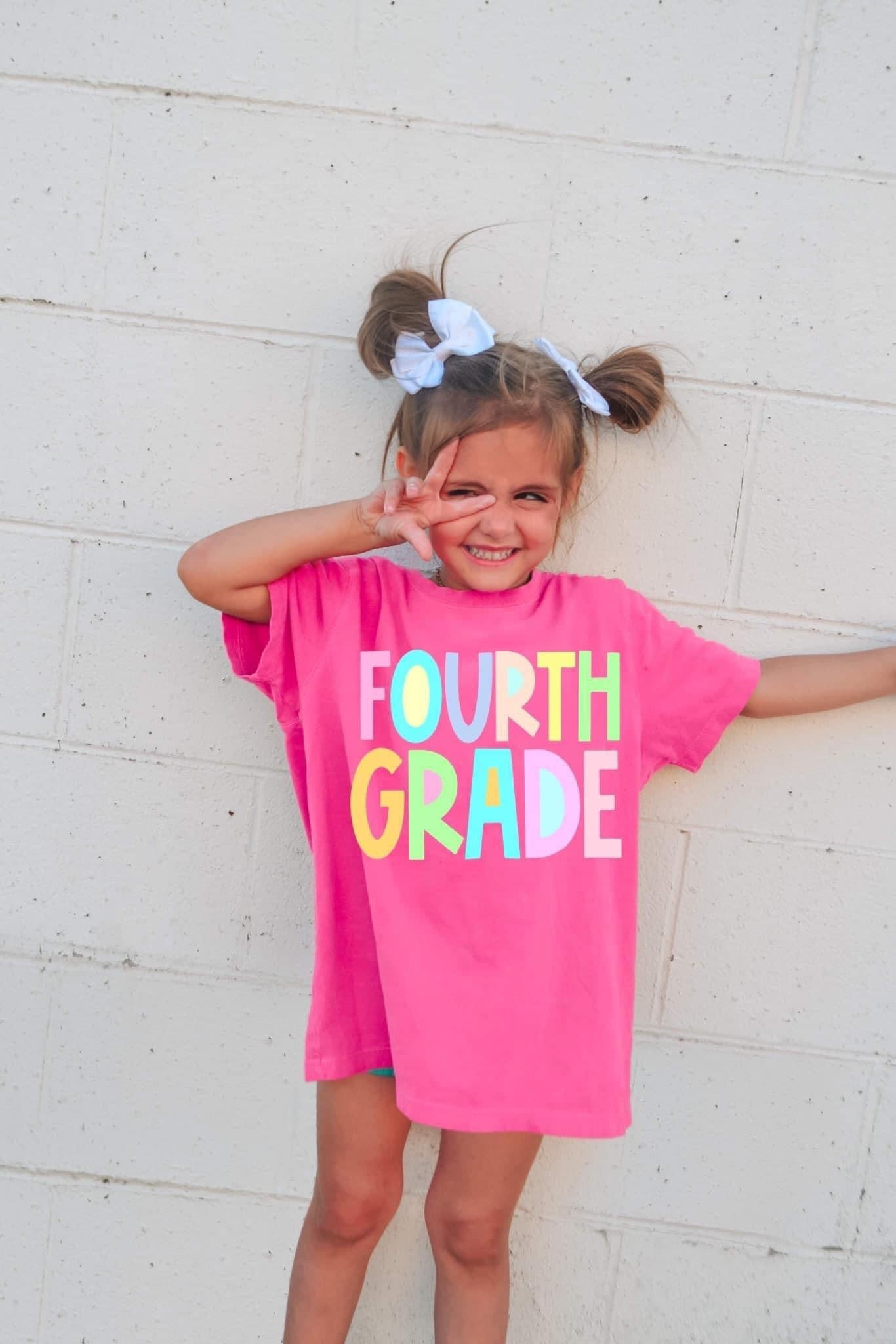 Comfort Colors Back To School Shirts / All Grades Available/ MULTIPLE COLORS - Type In At Checkout