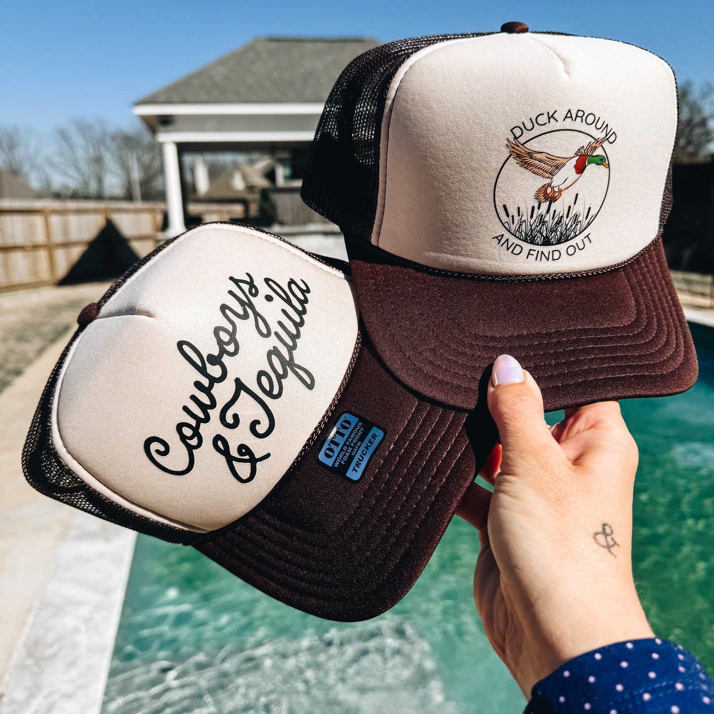 Duck Around and Find Out Funny Trucker Hat