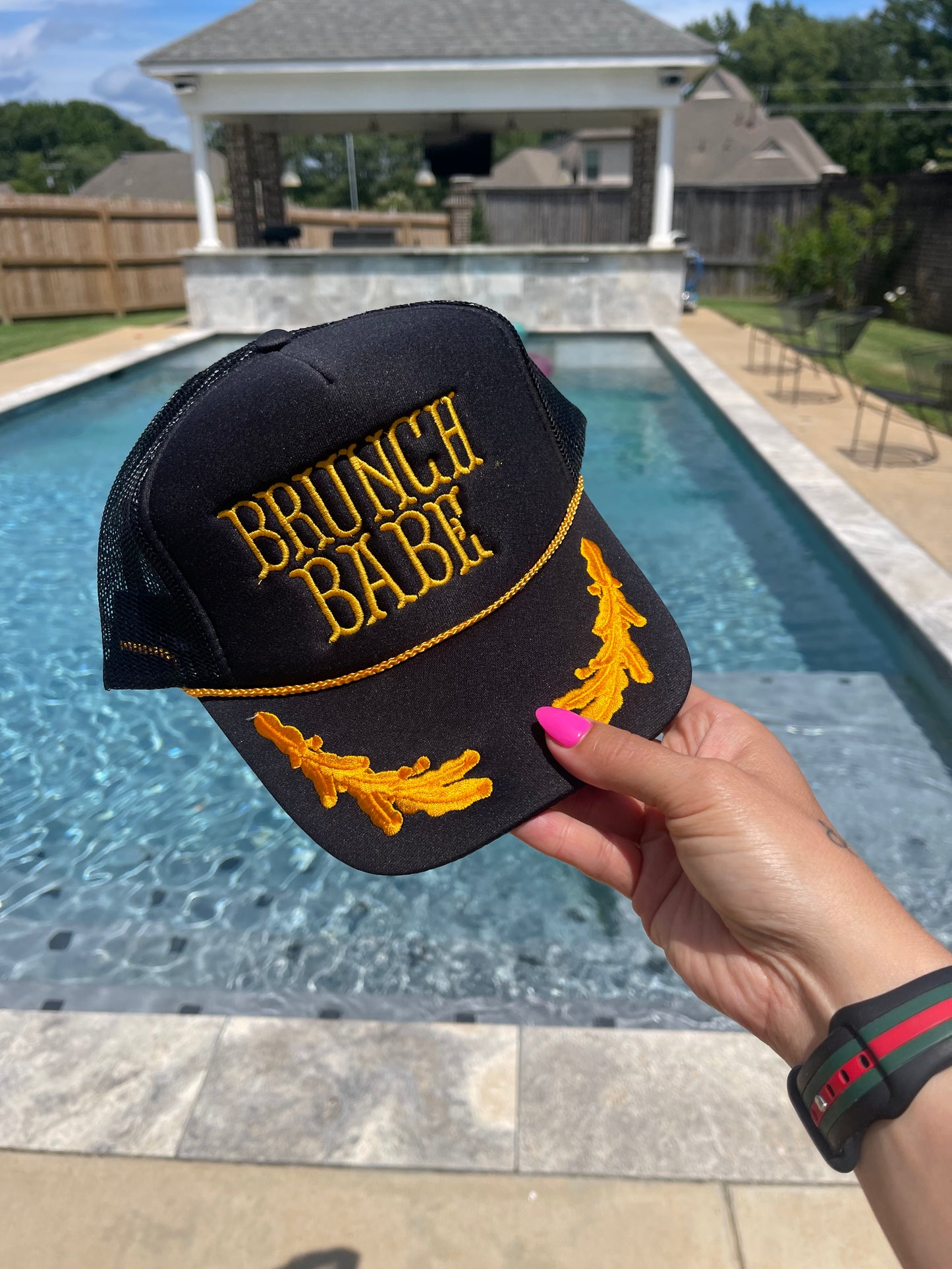 Brunch Babe Oak Leaves Trucker Hat