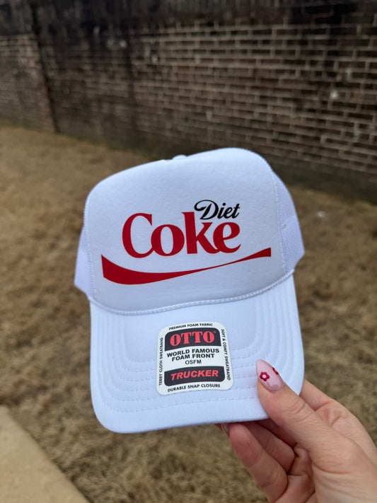 Diet Coke Trucker Hat/ Funny Gifts for Her / Otto Trucker Hat/  Girls Trip Hats