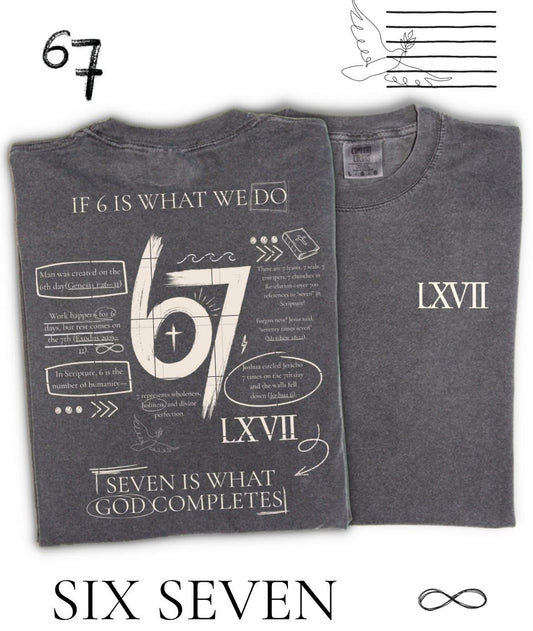 Comfort Colors 6-7 Religious Shirt/ Youth and Adult Sizes