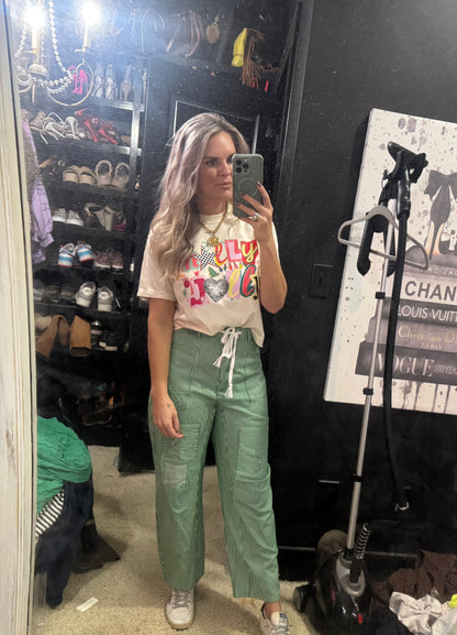 Christmas Boxy Crop - Holly Jolly